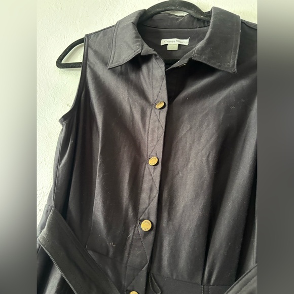 🍂🧡Calvin Klein Black Buttoned dress - Picture 3 of 5